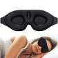 3D Contoured Sleep Mask – Total Light Blocking, Zero Eye Pressure, Adjustable Strap