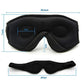 Wireless Bluetooth Sleep Mask — Blackout Eye Mask with Built-In Stereo Audio, Adjustable Comfort Fit