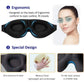 3D Contoured Sleep Mask – Total Light Blocking, Zero Eye Pressure, Adjustable Strap