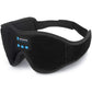 Wireless Bluetooth Sleep Mask — Blackout Eye Mask with Built-In Stereo Audio, Adjustable Comfort Fit