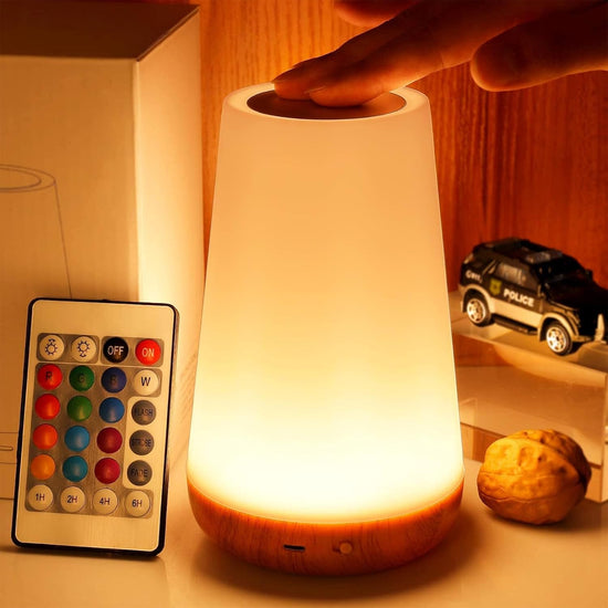 13 RGB Color LED Light Night Bedside Lamp