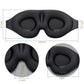 3D Contoured Sleep Mask – Total Light Blocking, Zero Eye Pressure, Adjustable Strap